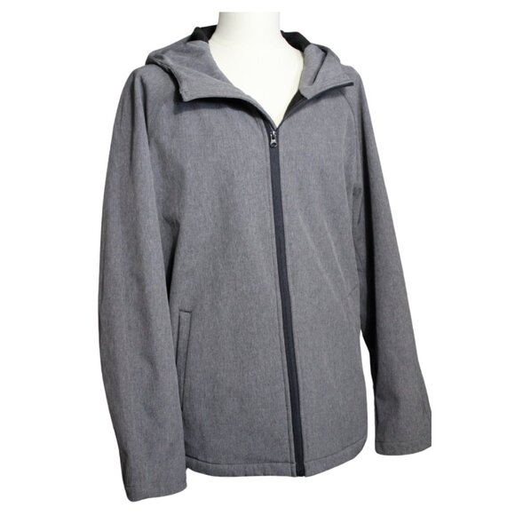 Banana Republic Hoodie SZ XL Grey Zippered Fleece Lined Medium Weight Jacket - Picture 1 of 8